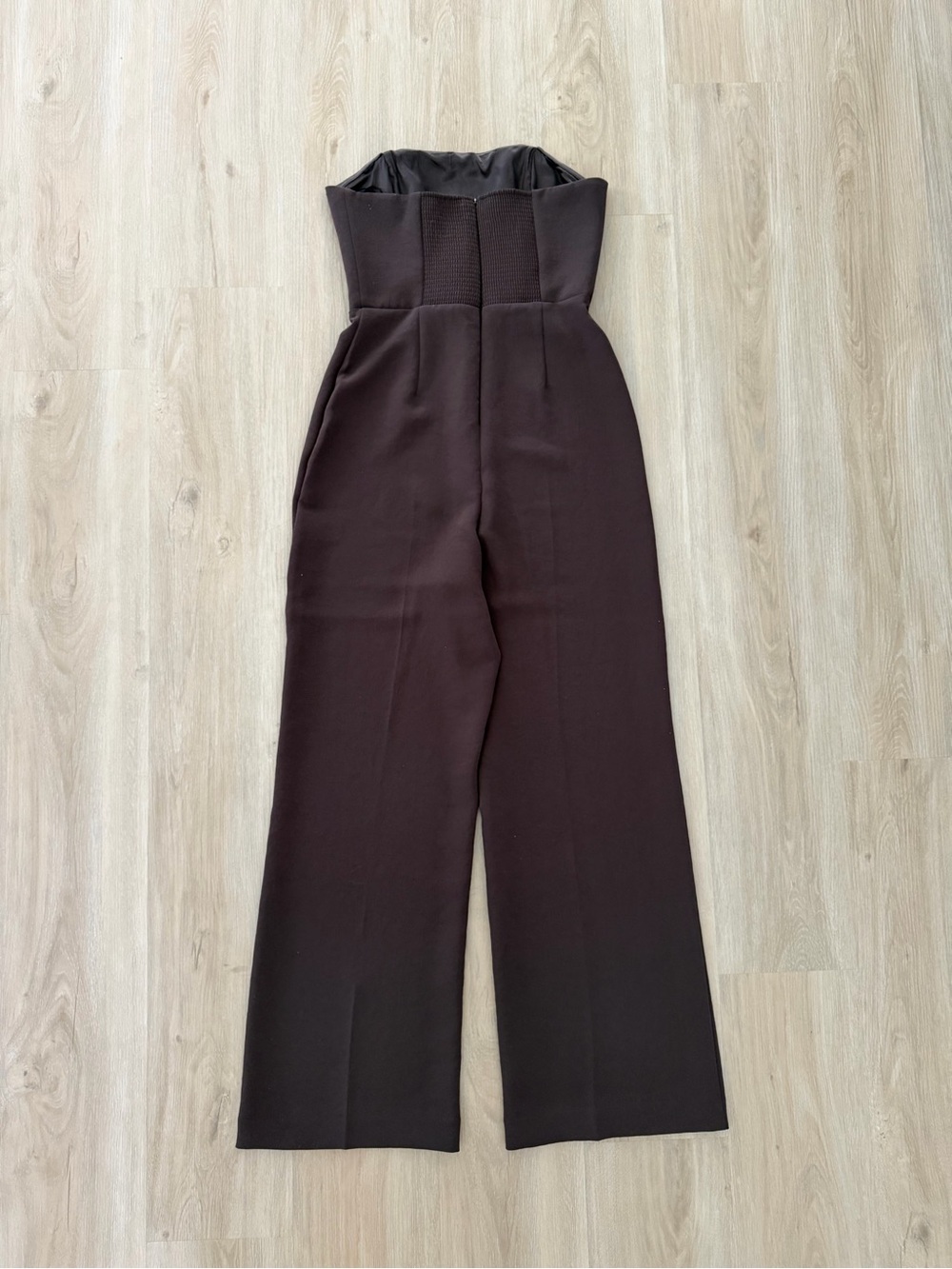 Aritzia Wilfred Endless Jumpsuit Crepette Size 6, Rich Mocha Brown - Picture 7 of 8